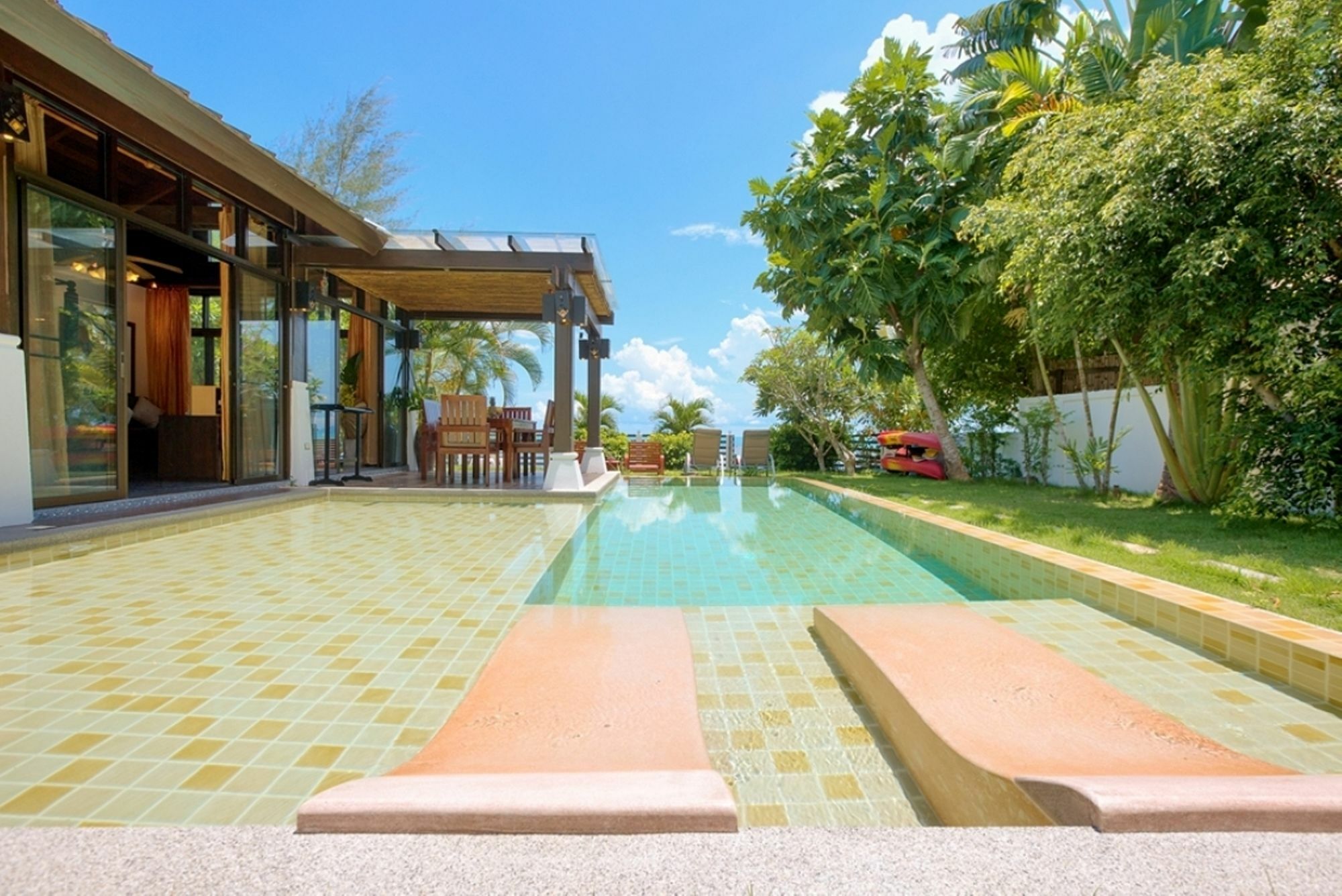 Emerald Sands - Beach Front 4 Bed Pool Villa Koh Samui Exterior photo